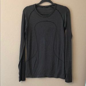 Lululemon Striped Long Sleeve Top